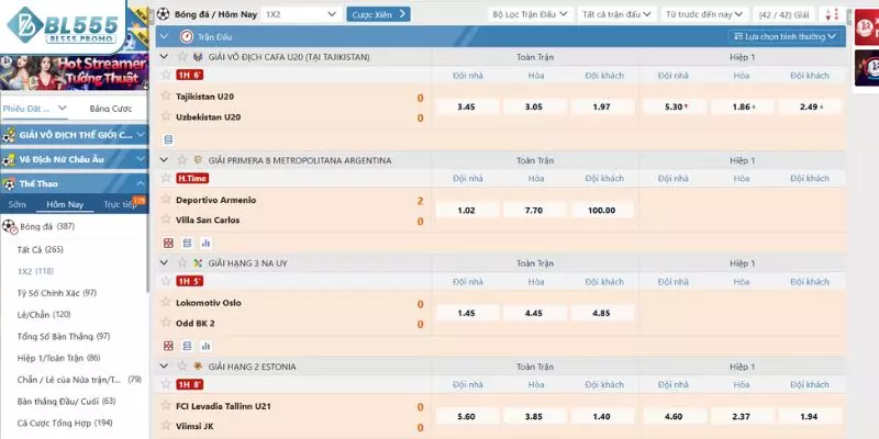 Sảnh game thiết kế giao diện thân thiện, đơn giản